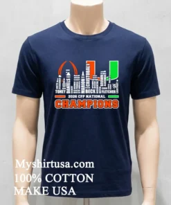 Miami Hurricanes Cfp National Championship Game 2026 Shirt