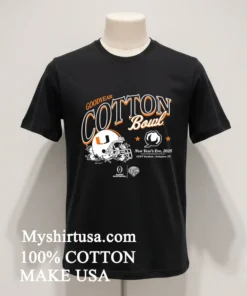 Miami Hurricanes Football 2025 Goodyear Cotton Bowl Helmet Shirt Balck Shirt 1