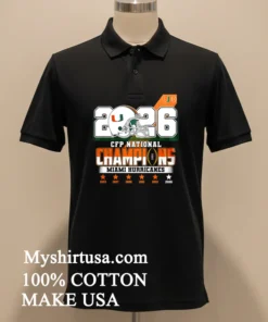 Miami Hurricanes Ncaa 2026 Cfp Champions Shirt