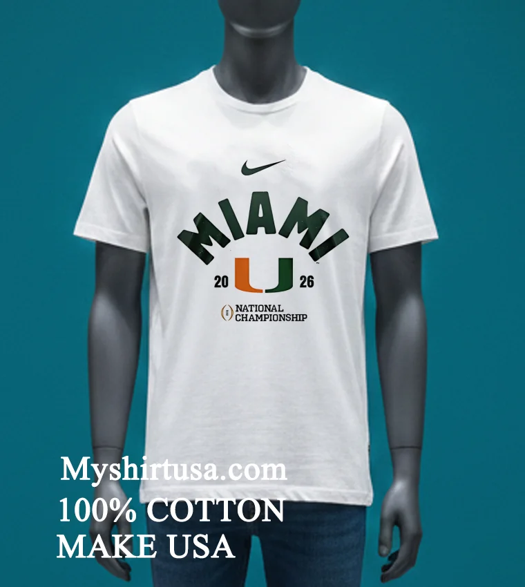 Miami Hurricanes Ncaa College Football Playoff Champions 2026 Shirt - white-t-shirt Miami Hurricanes Ncaa College Football Playoff Champions 2026 Shirt White T Shirt 3