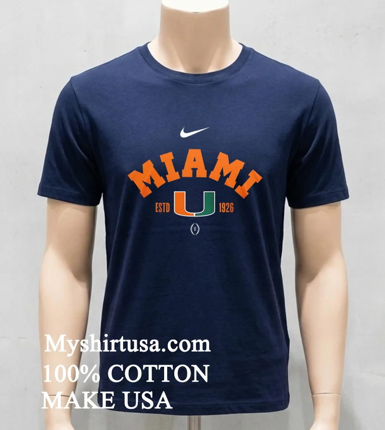 Miami Hurricanes Ncaa National Champions 2026 Shirt - navy-shirt Miami Hurricanes Ncaa National Champions 2026 Shirt Navy Shirt