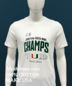 Miami Hurricanes Playoff 2026 Fiesta Bowl Champions Locker Room Shirt