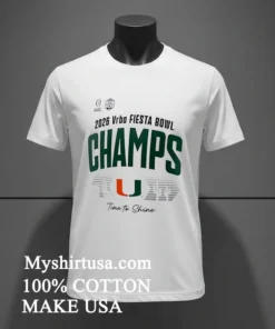 Miami Hurricanes Playoff 2026 Fiesta Bowl Champions Locker Room Shirt