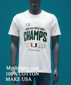 Miami Hurricanes Playoff 2026 Fiesta Bowl Champions Locker Room Shirt