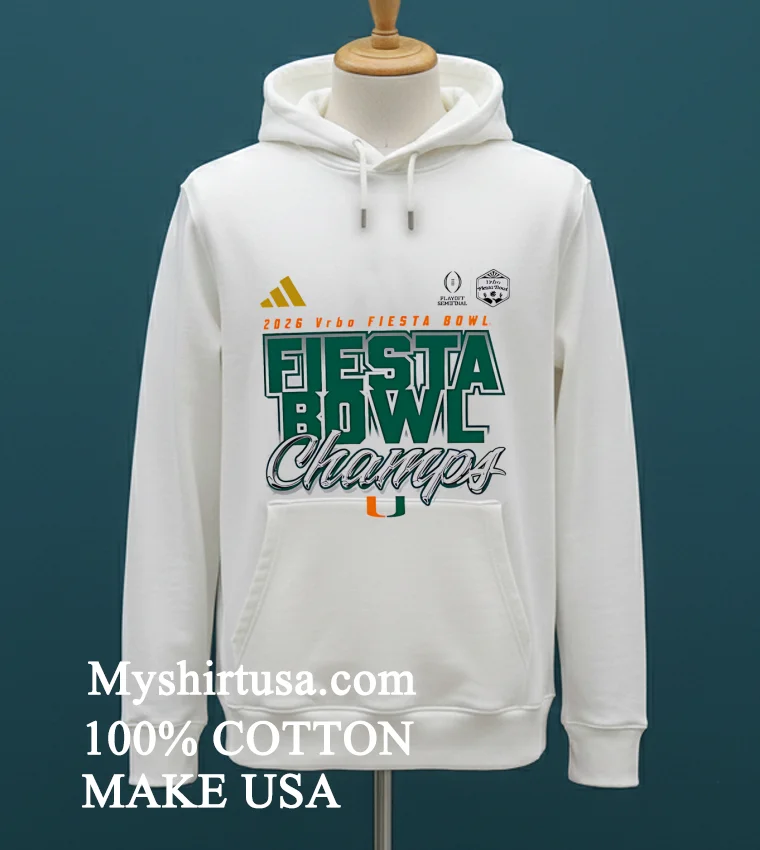 Miami Hurricanes Playoff 2026 Fiesta Bowl Champs Shirt White T Shirt