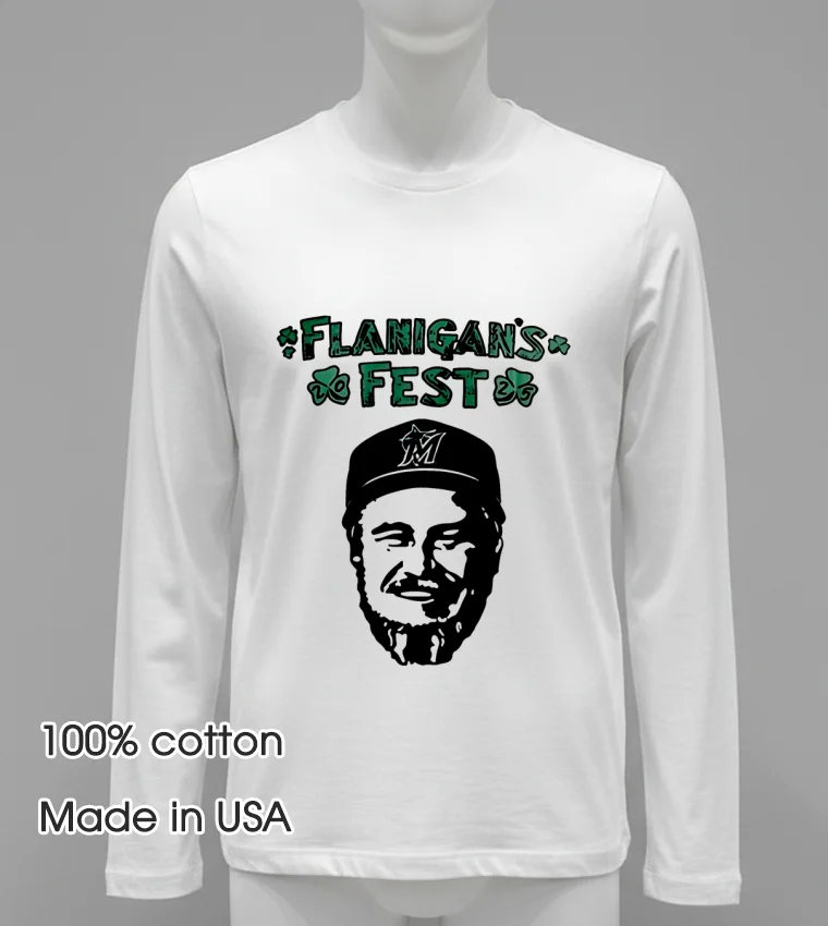 Miami Marlins Flanigan’s Fest 2025 Shirt - white-t-shirt Miami Marlins Flanigans Fest 2025 Shirt White T Shirt