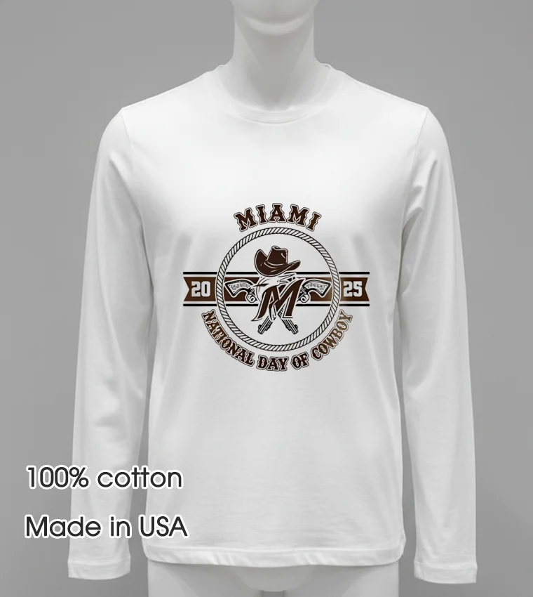 Miami Marlins Mlb X National Day Of Cowboys Baseball Shirt White T Shirt