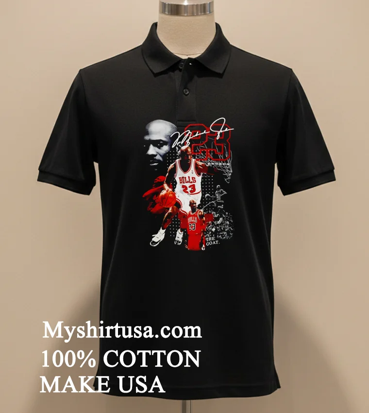 Michael Jordan 23 Chicago Bulls The Goat Signature Basketball funny america t-shirts - balck-shirt Michael Jordan 23 Chicago Bulls The Goat Signature Basketball Shirt Balck Shirt