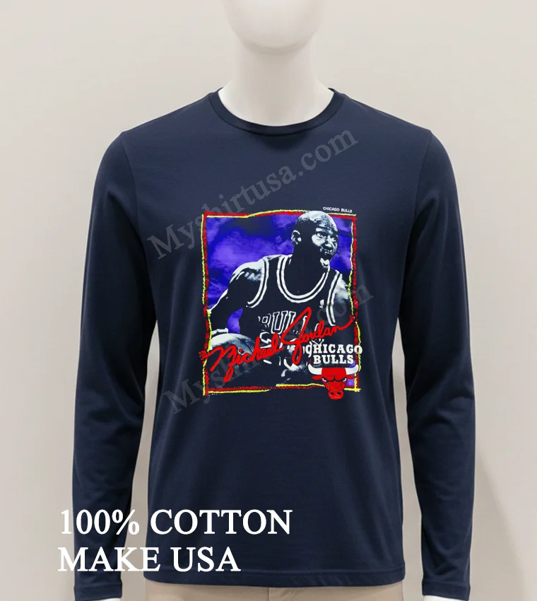 Michael Jordan Chicago Bulls Basketball Goat Dunk Portrait funny america t-shirts - hoodie-shirt Michael Jordan Chicago Bulls Basketball Goat Dunk Portrait Shirt Hoodie Shirt 1