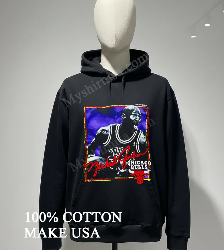 Michael Jordan Chicago Bulls Basketball Goat Dunk Portrait Shirt Hoodie Shirt