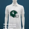 Michigan State American Football Helmet Shirt White T Shirt