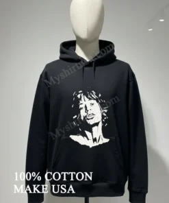 Mick Jagger Rolling Stones Black And White Portrait funny america t-shirts