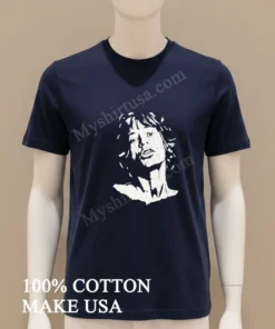 Mick Jagger Rolling Stones Black And White Portrait funny america t-shirts
