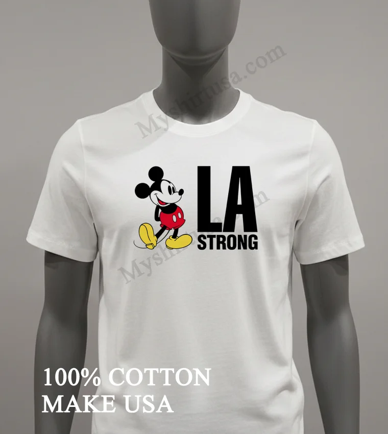 Mickey Mouse La Strong Shirt White T Shirt 2
