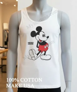 Mickey Mouse Walking And Smiling Classic Cartoon Graphic funny america t-shirts