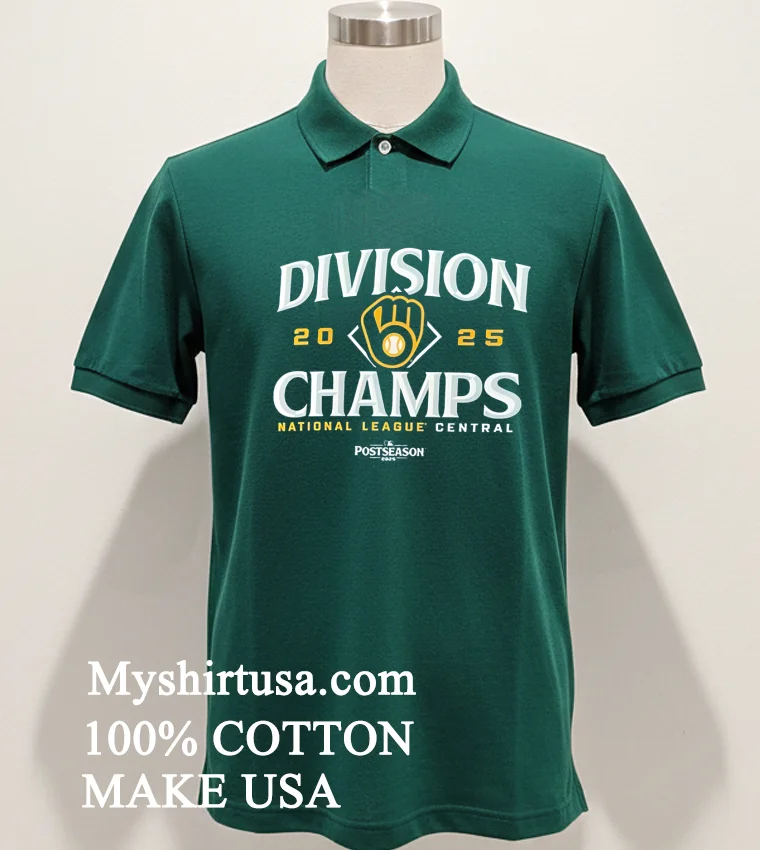 Milwaukee Brew 2025 National League Central Division Champs Shirt - green-shirt Milwaukee Brew 2025 National League Central Division Champs Shirt Green Shirt
