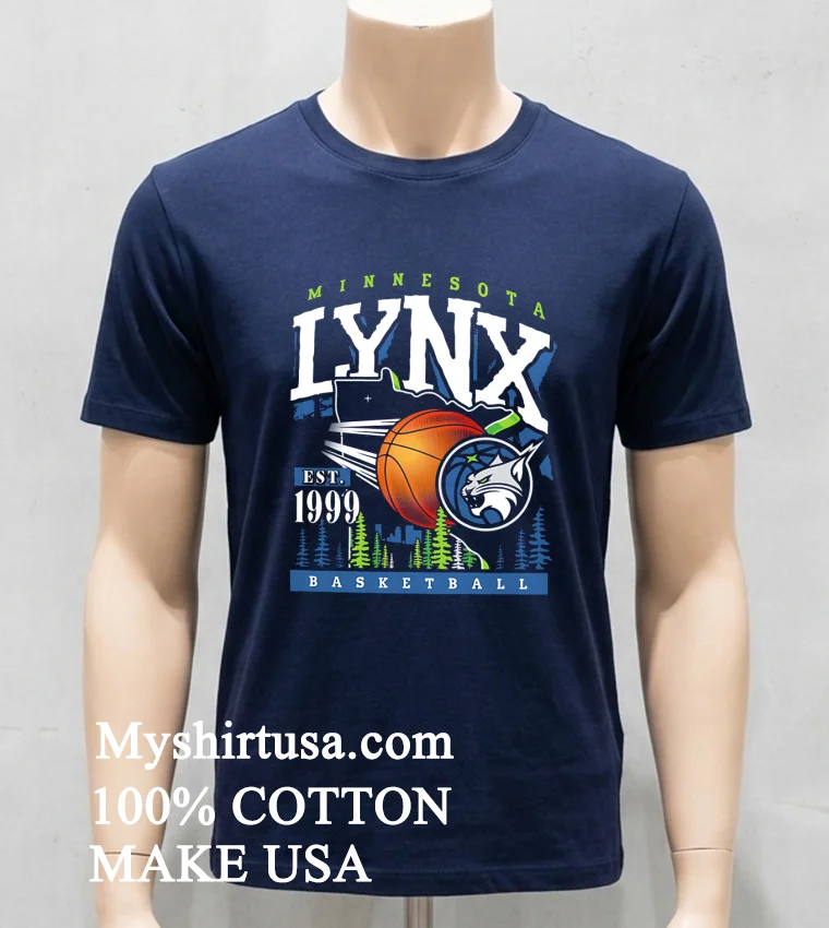 Minnesota Lynx Est 1999 Basketball Shirt Navy Shirt
