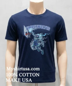 Minnesota Timberwolves Men’s Basketball Skeleton Player Fire Shirt