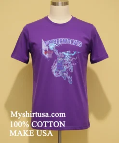 Minnesota Timberwolves Men’s Basketball Skeleton Player Fire Shirt