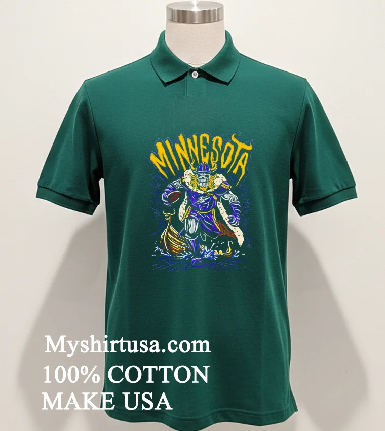 Minnesota Viking Skeleton Warrior Flames Axe Shield Shirt - green-shirt Minnesota Viking Skeleton Warrior Flames Axe Shield Shirt Green Shirt