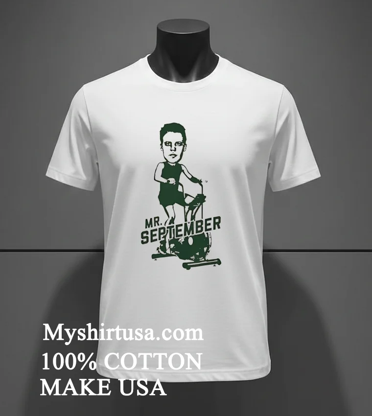 Minnesota Wild Joel Eriksson Ek Mr September Cartoon Shirt White T Shirt 2