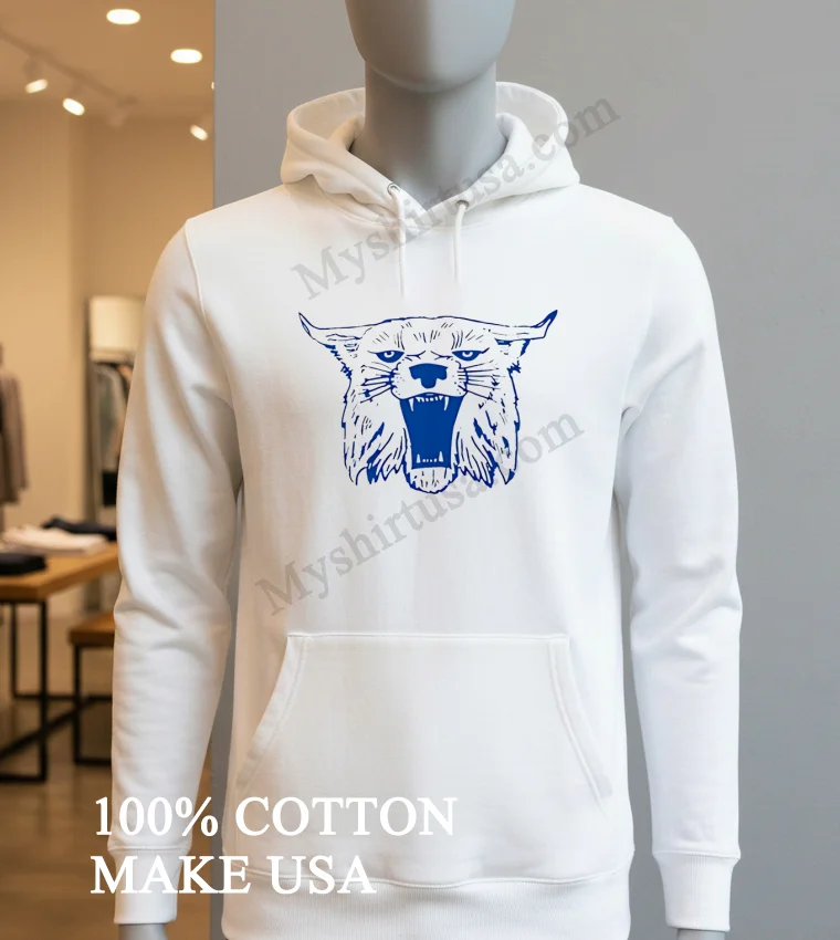 Mitchell And Ness Kentucky Wildcats Mascot Shirt Hoodie Shirt