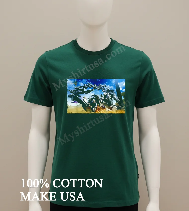 Monster Hunter Wilds Poster Shirt Green Shirt