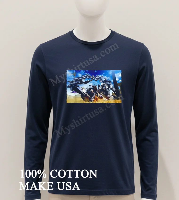 Monster Hunter Wilds Poster funny america t-shirts - hoodie-shirt Monster Hunter Wilds Poster Shirt Hoodie Shirt 1