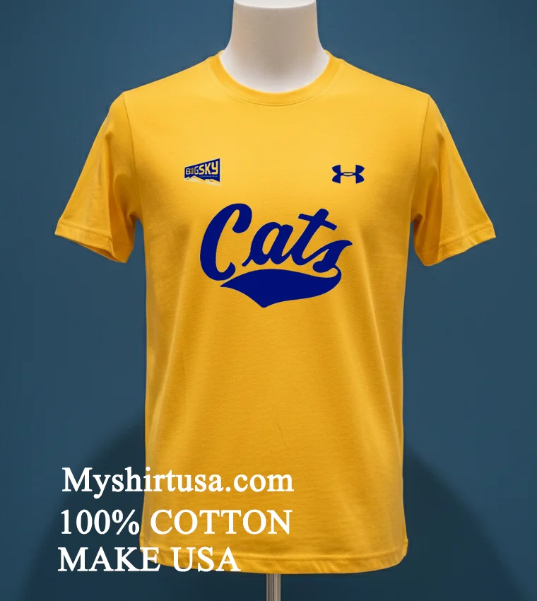 Montana State Bobcats 2025 Football Gold Shirt Yellow T Shirt