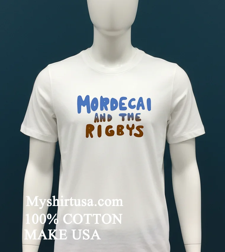 Mordecai And The Rigbys Shirt - white-t-shirt Mordecai And The Rigbys Shirt White T Shirt 4