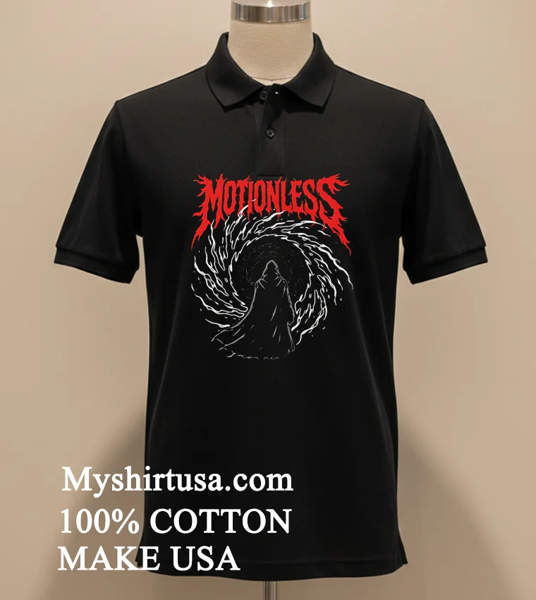 Motionless In White Cloaked Figure Portal Metal Band funny america t-shirts - balck-shirt Motionless In White Cloaked Figure Portal Metal Band Shirt Balck Shirt