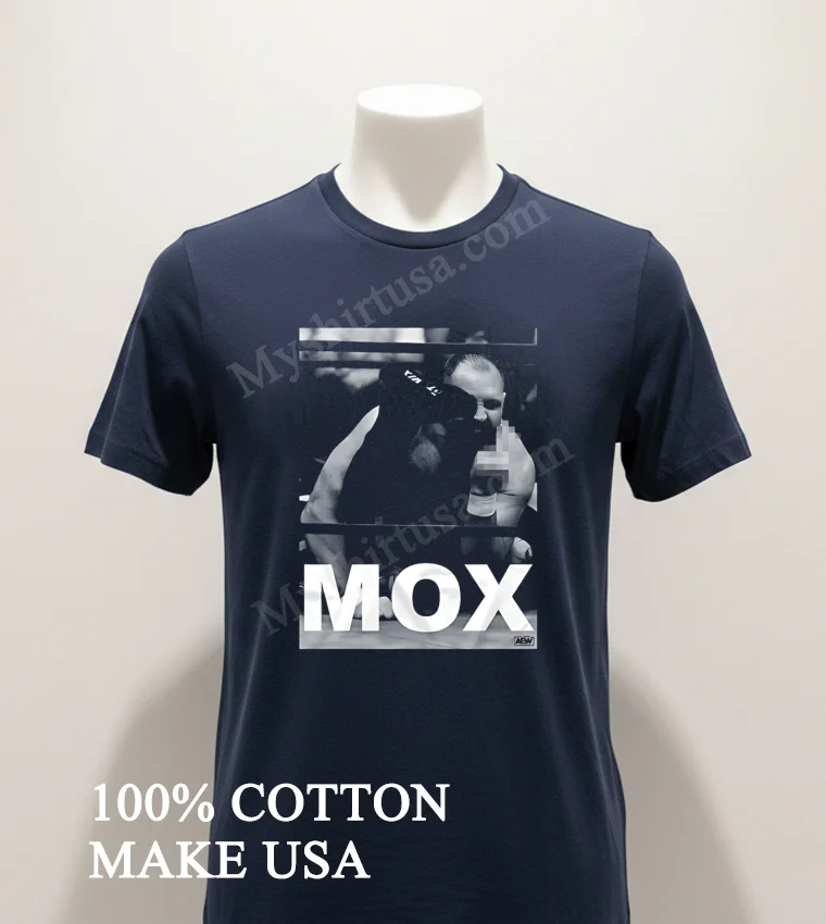 Mox Jon Moxley Middle Finger Wrestling Ring Graphic funny america t-shirts - navy-shirt Mox Jon Moxley Middle Finger Wrestling Ring Graphic Shirt Navy Shirt 1