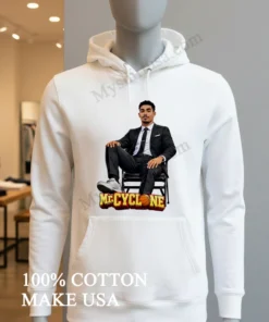 Mr Cyclone Basketball Player In Suit Sitting On Chair funny america t-shirts