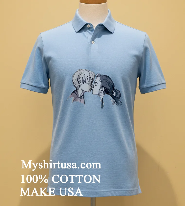 My Girl Kiss Shirt Blue Shirt