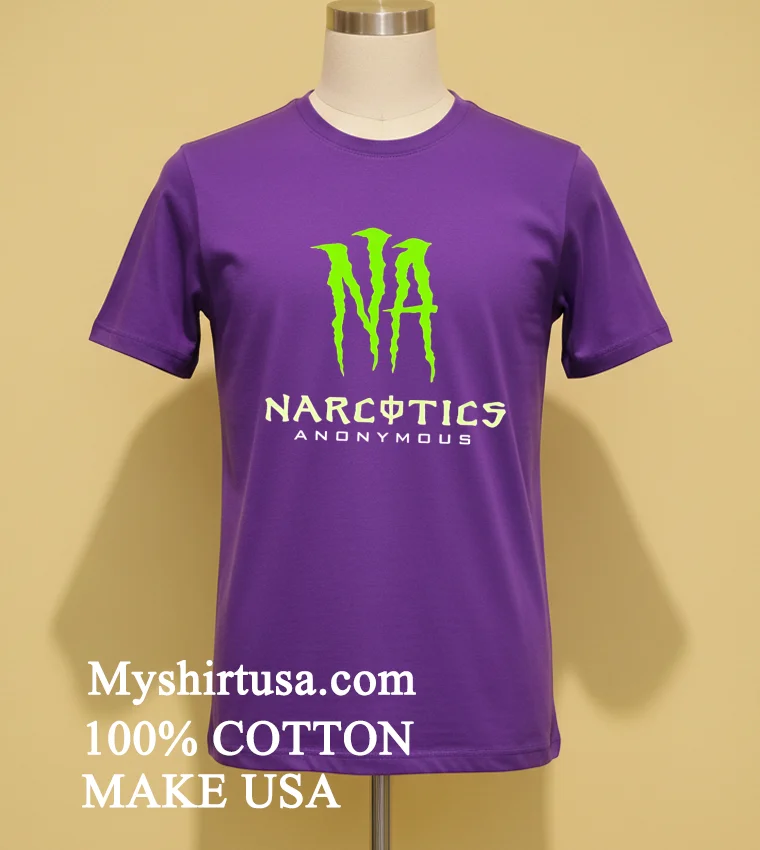Na Narcotics Anonymous Logo Shirt Purple Shirt