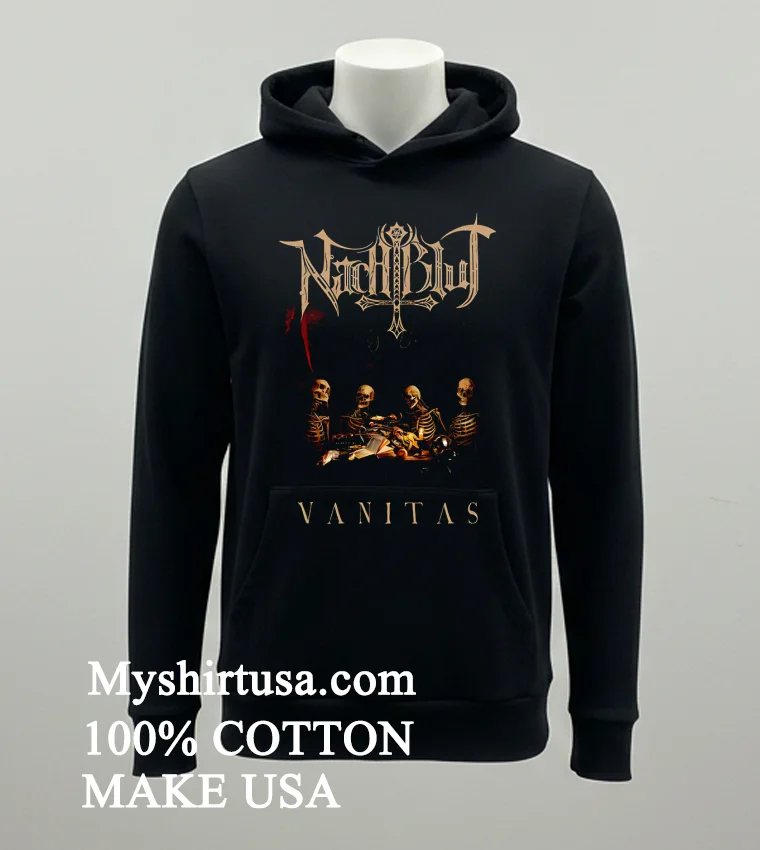 Nachtblut Vanitas Skeletons Shirt - balck-shirt Nachtblut Vanitas Skeletons Shirt Balck Shirt