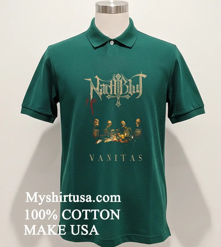 Nachtblut Vanitas Skeletons Shirt - green-shirt Nachtblut Vanitas Skeletons Shirt Green Shirt