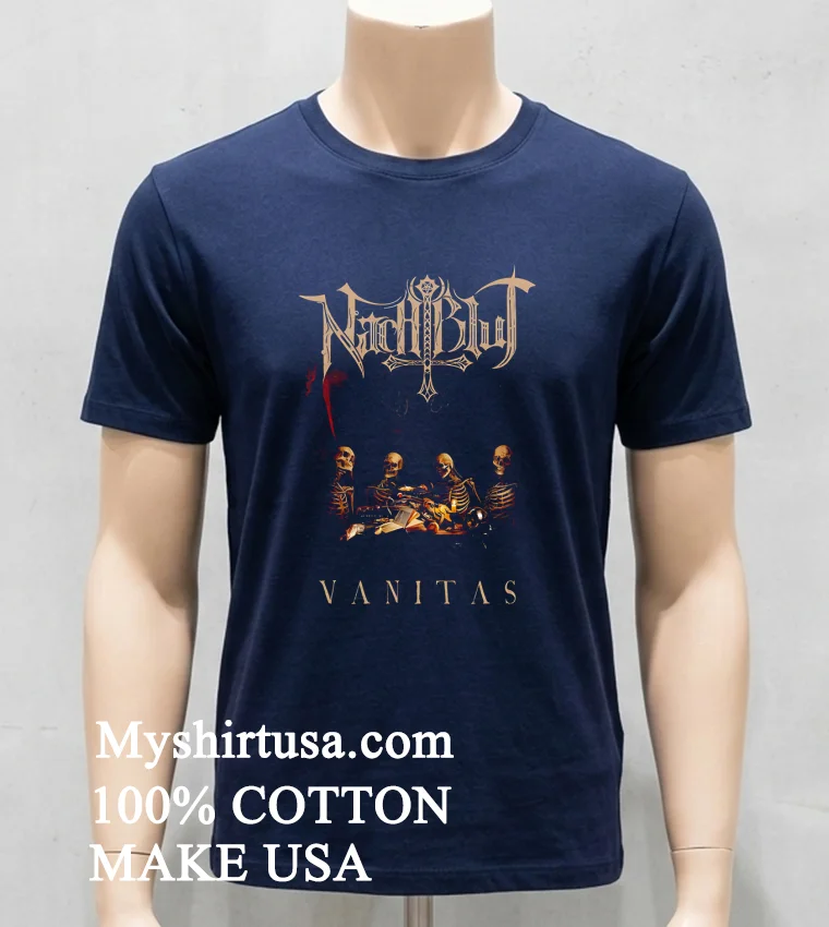 Nachtblut Vanitas Skeletons Shirt Navy Shirt