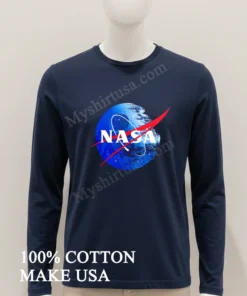 Nasa Logo On Death Star Space Station funny america t-shirts