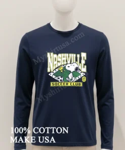 Nashville Soccer Club Snoopy Woodstock Soccer Ball Field funny america t-shirts