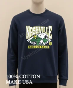 Nashville Soccer Club Snoopy Woodstock Soccer Ball Field funny america t-shirts