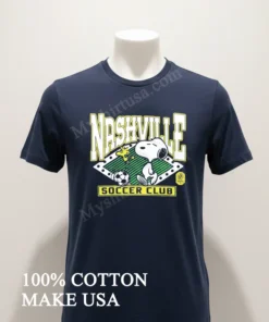 Nashville Soccer Club Snoopy Woodstock Soccer Ball Field funny america t-shirts