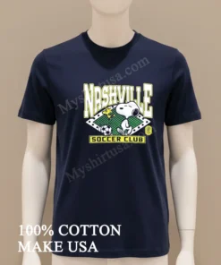 Nashville Soccer Club Snoopy Woodstock Soccer Ball Field funny america t-shirts