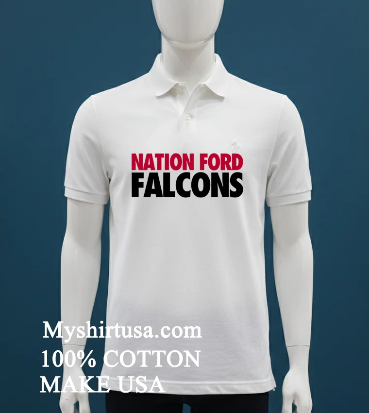 Nation Ford Falcons High School Sports Team Shirt White T Shirt 1