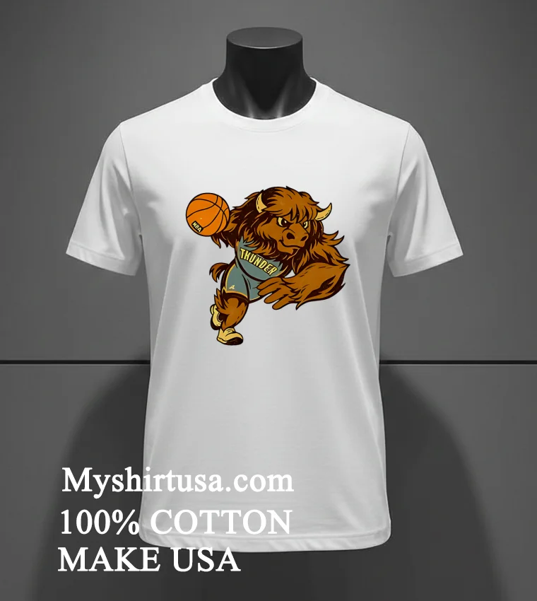 Nba Finals 2025 Champions Oklahoma City Thunder Bison Shirt - white-t-shirt Nba Finals 2025 Champions Oklahoma City Thunder Bison Shirt White T Shirt 3