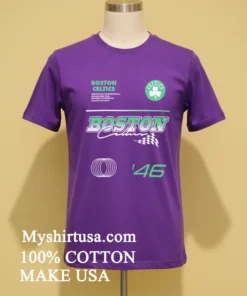 Nba Racing Boston Celtics Oversized 46 Shirt Purple Shirt