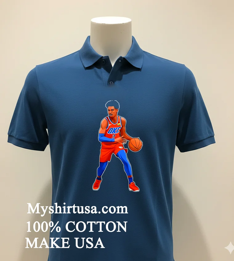 Nba Shai Gilgeous Alexander Move Shirt Navy Shirt 1