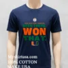 Ncaa Miami Hurricanes Fiesta Bowl Champions Been There Won That 2026 Shirt Navy Shirt