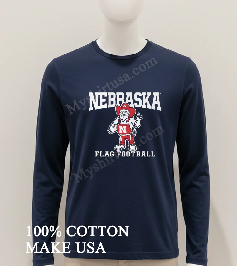 Nebraska Herbie Husker Mascot Flag Football Graphic funny america t-shirts - hoodie-shirt Nebraska Herbie Husker Mascot Flag Football Graphic Shirt Hoodie Shirt 1