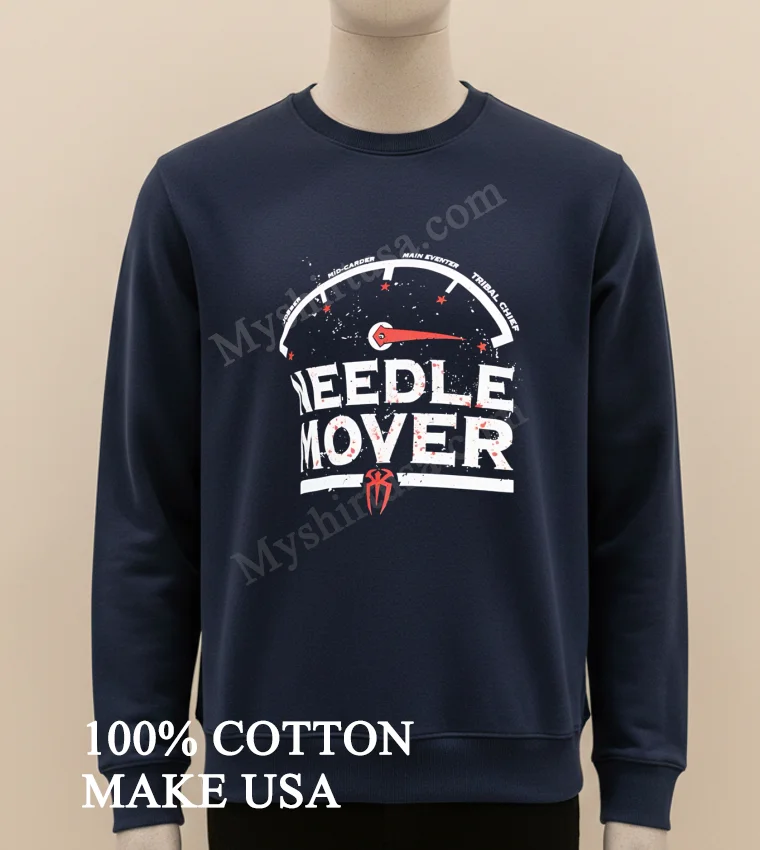 Needle Mover Roman Reigns Gauge Tribal Chief Star Shirt Long Sleve Shirt